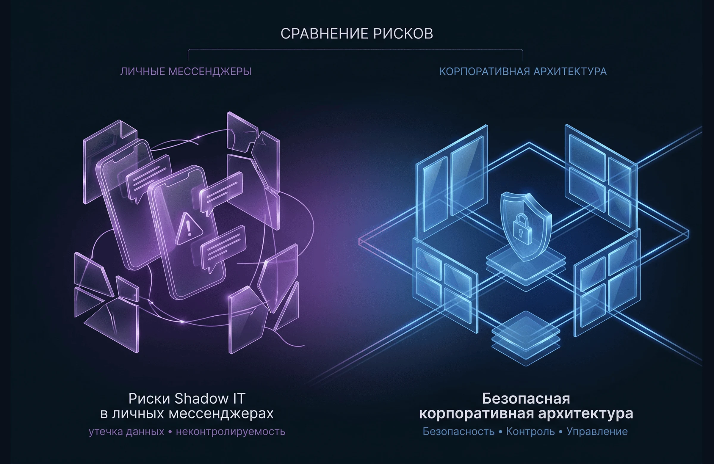 Теневое IT: почему сотрудники саботируют корпоративные системы и как безопасно объединить чаты и задачи в Pyrus и Битрикс24